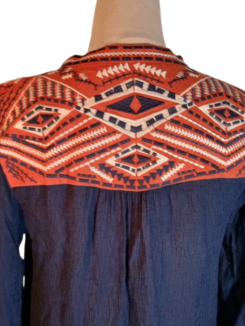THML Embroidered Tunic Long Sleeves Size Small - Picture 8 of 9